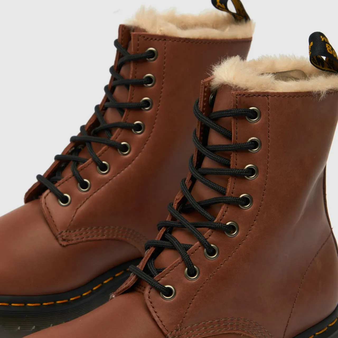 Dr Martens 1460 Serena Boots In Tan