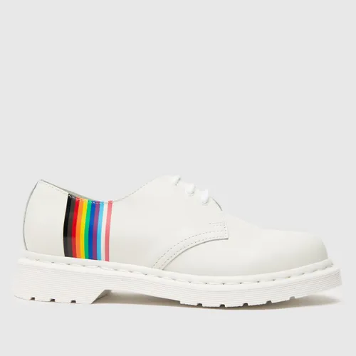 Dr Martens 1461 3 Eye Shoe Pride Flat Shoes In White