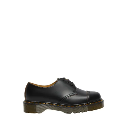 Dr. Martens , 1461 Bex Toe Cap Quilon Made In England Black ,Black male, Sizes: