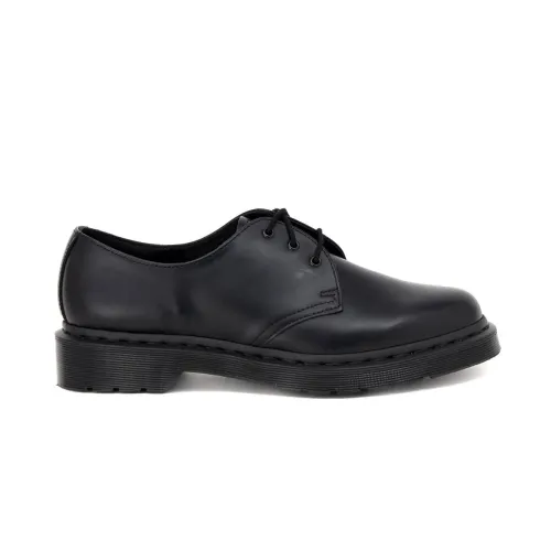 Dr. Martens , 1461 Mono Black Leather Lace-up Shoes ,Black male, Sizes: