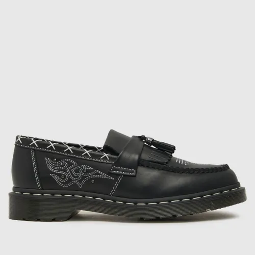 Dr Martens Adrian Gothic Flat Shoes In Black