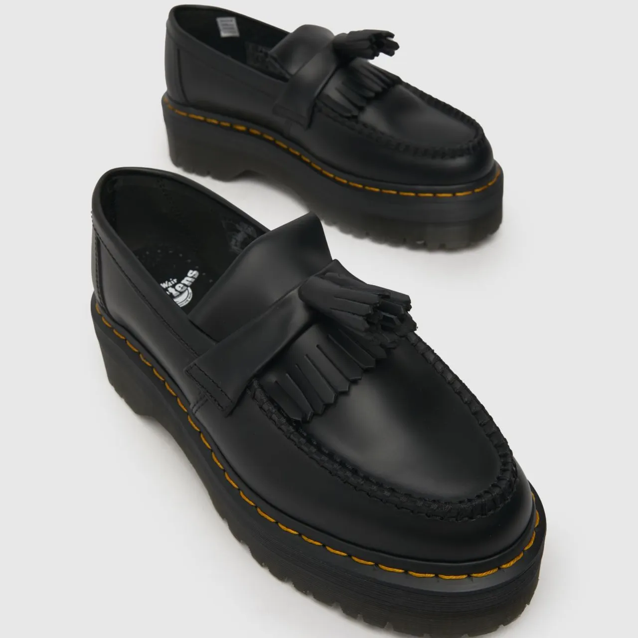 Dr Martens Adrian Quad Loafer Flat Shoes In Black