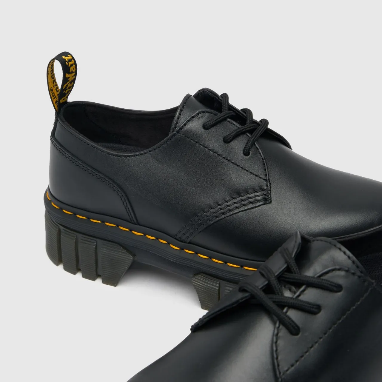 Dr Martens Audrick 3 Eye Flat Shoes In Black