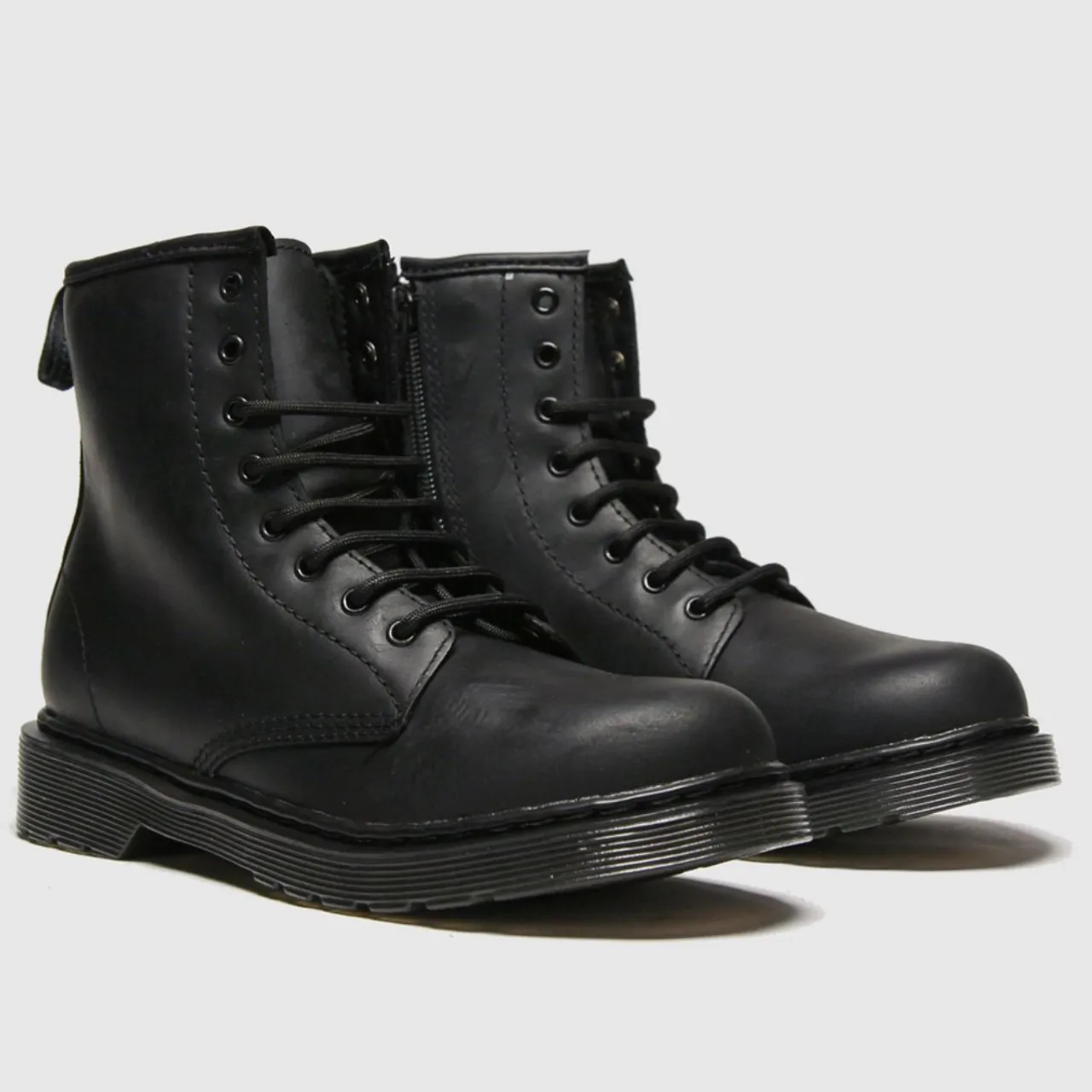 Dr Martens Black 1460 Serena Mono Junior Boots