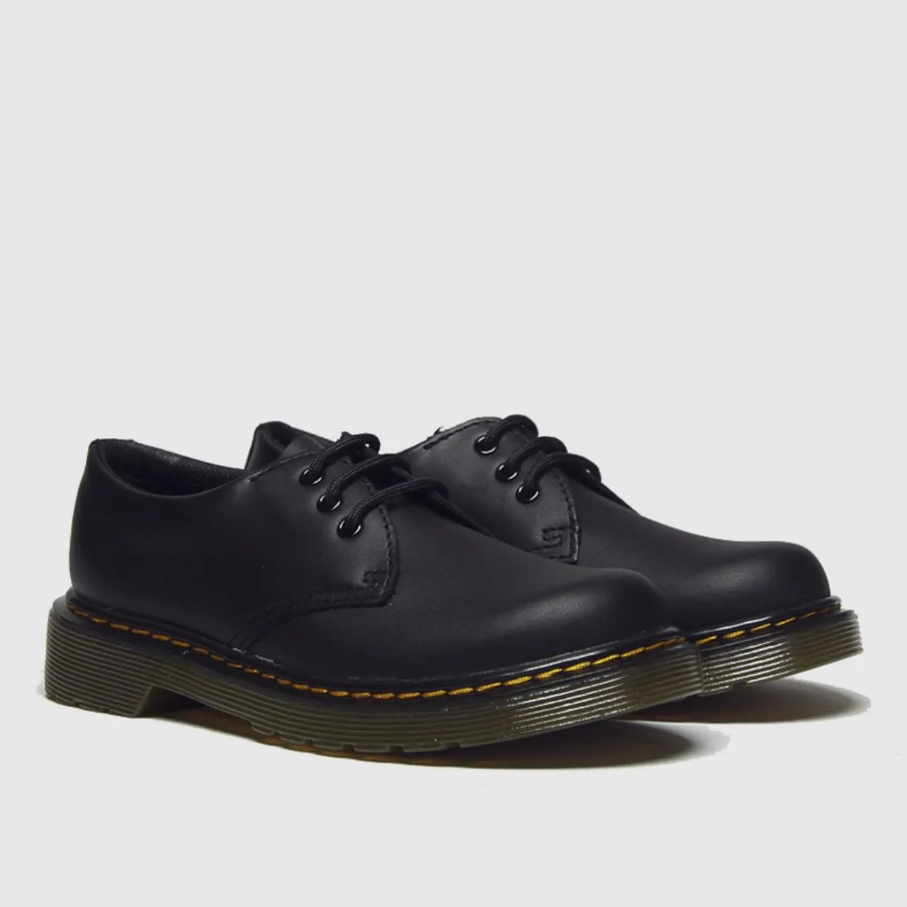 Dr Martens Black 1461 Boys Junior Shoes