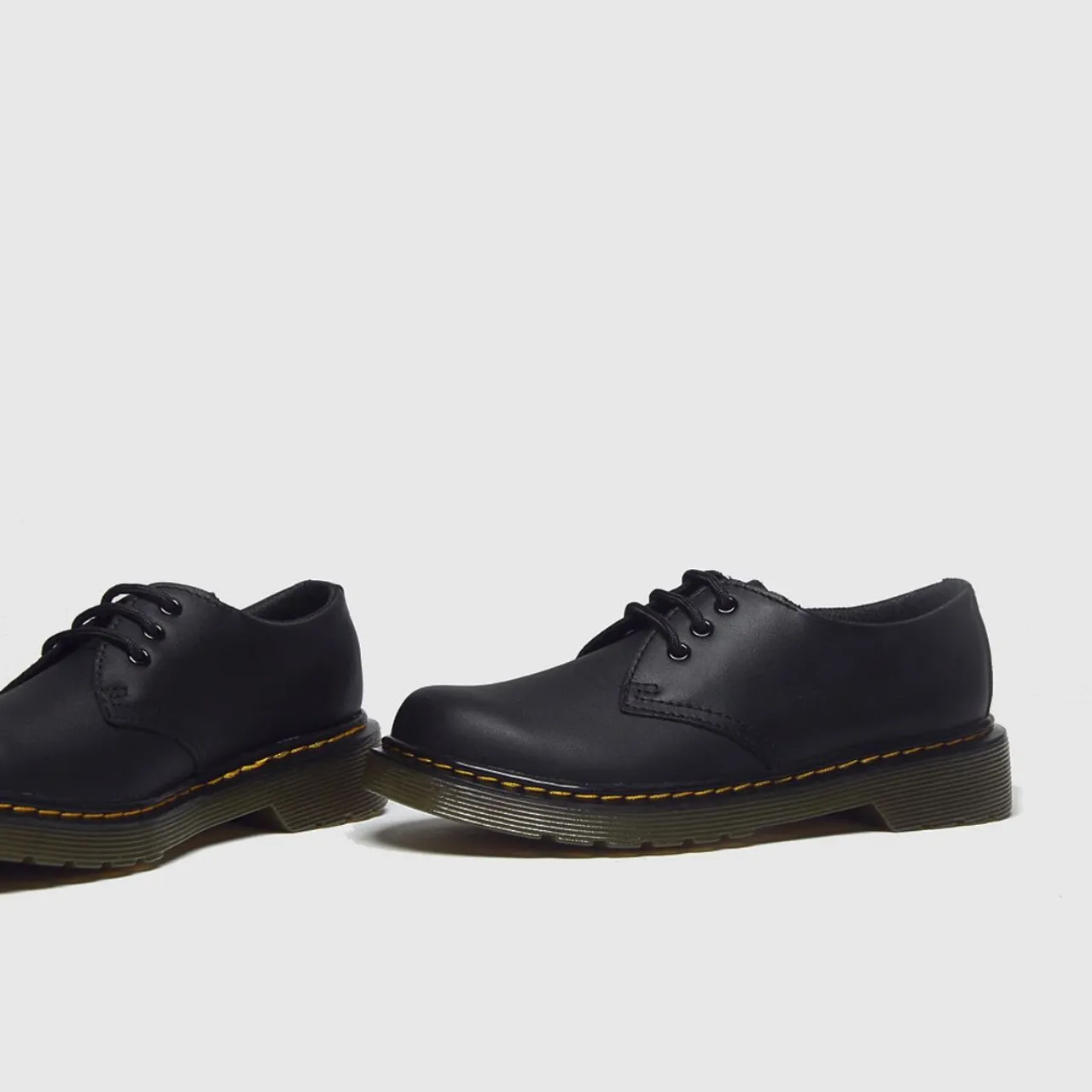 Dr Martens Black 1461 Boys Junior Shoes
