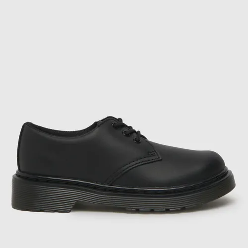 Dr Martens Black 1461 Mono Junior Shoes