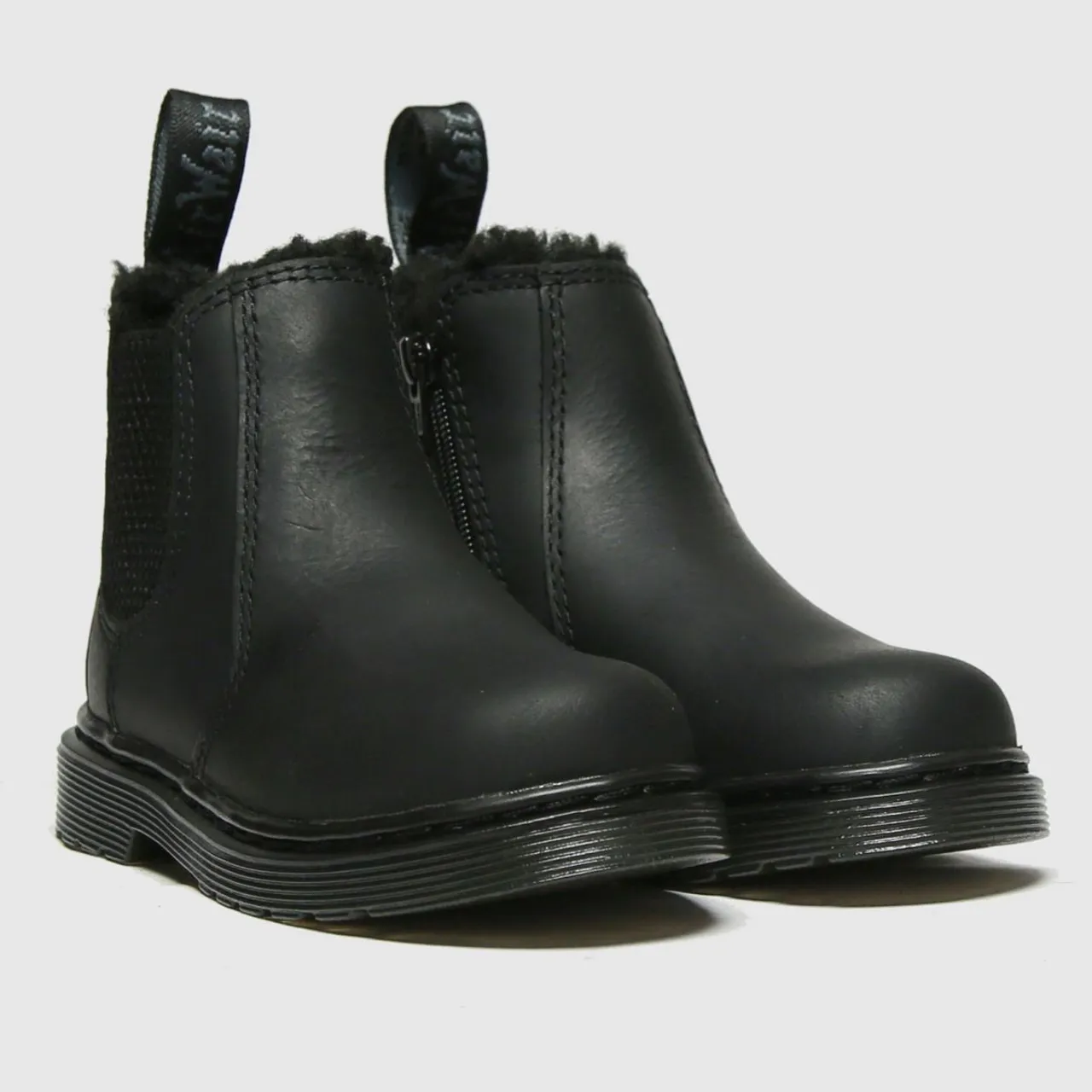 Dr Martens Black 2976 Leonore Mono Toddler Boots