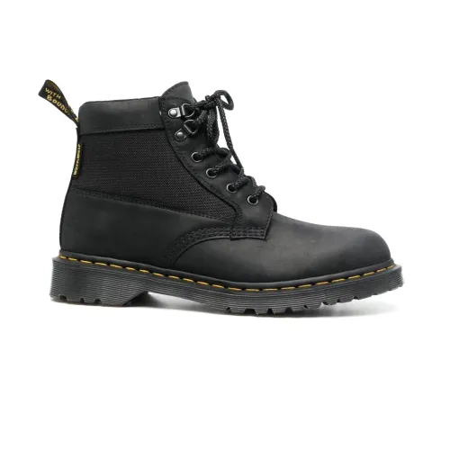 Dr. Martens , Black Ankle Boots Casual Closed Flats ,Black male, Sizes:
