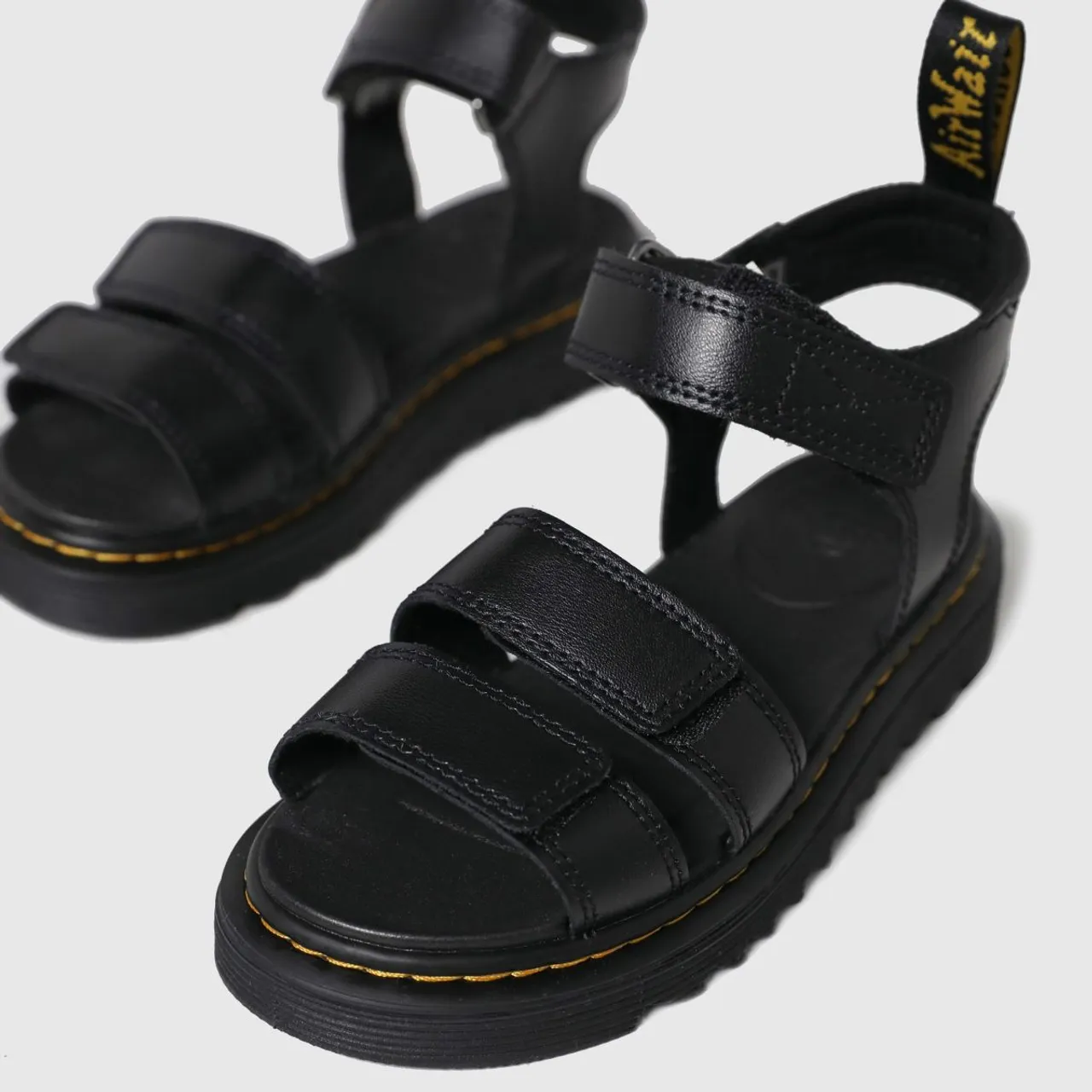 Dr Martens Black Klaire Junior Sandals