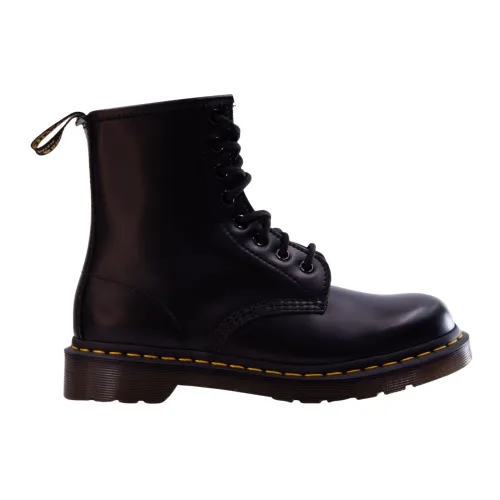 Dr. Martens , Black Lace-Up Boots for Fashion-Forward Women ,Black female, Sizes: