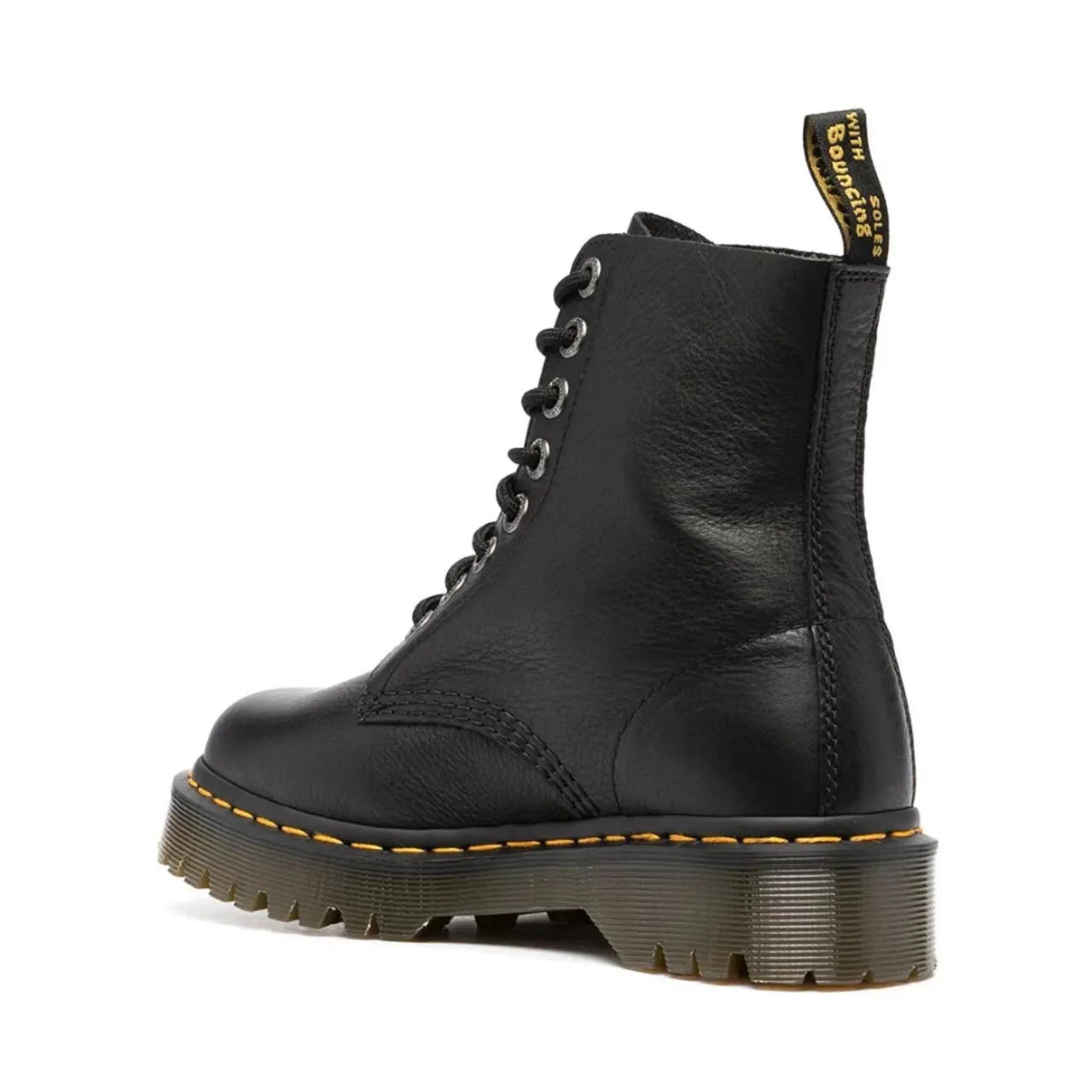 Dr. Martens , Black Lace-Up Leather Boots ,Black male, Sizes: