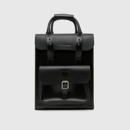 Dr Martens Black Leather Backpack, Size: One Size