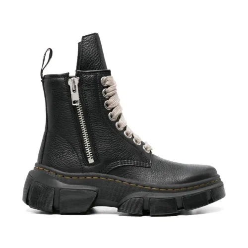 Dr. Martens , Black Leather Chunky Boots ,Black male, Sizes: