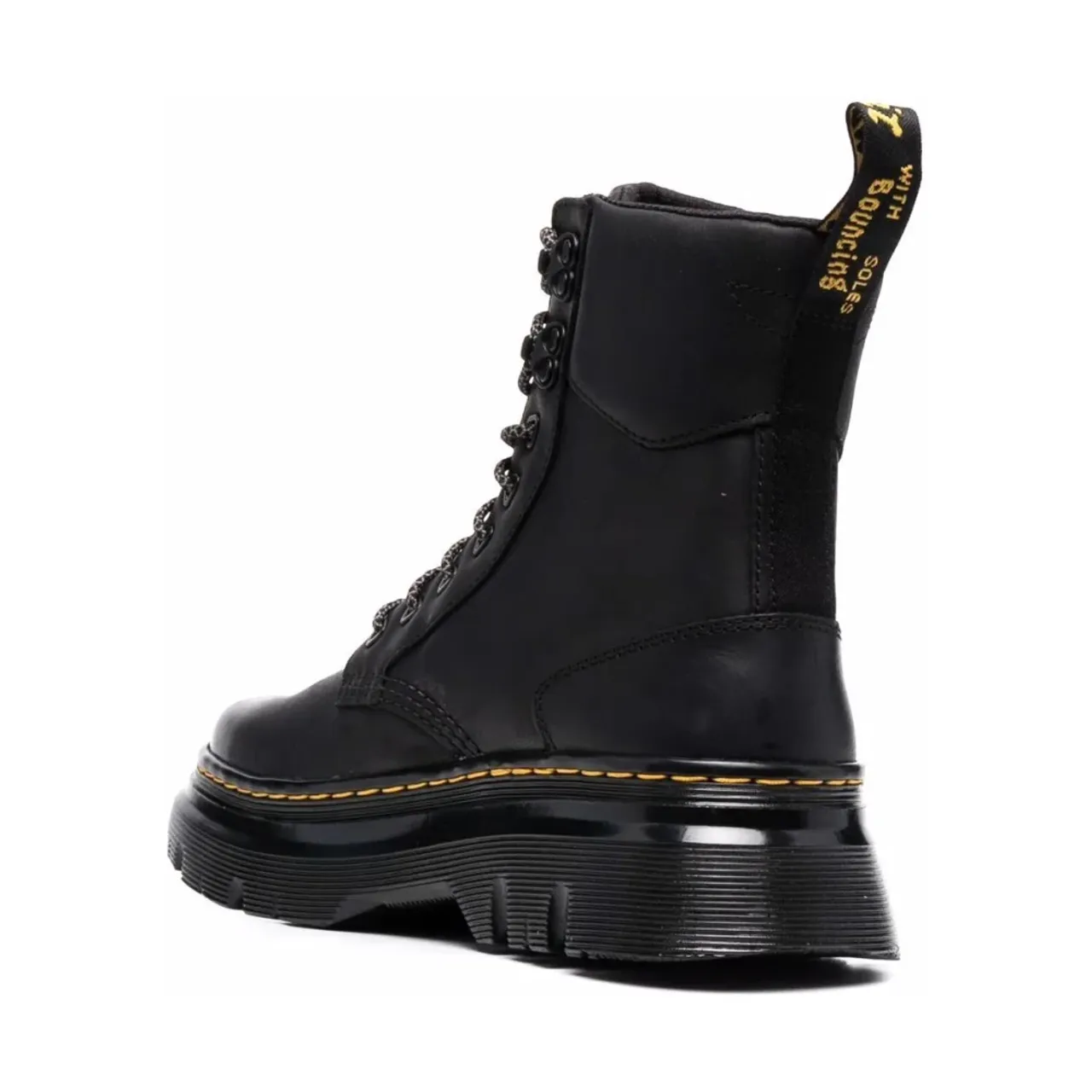 Dr. Martens , Black Leather Hiker Boots ,Black male, Sizes: