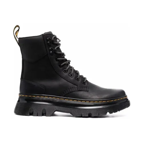 Dr. Martens , Black Leather Hiker Boots ,Black male, Sizes: