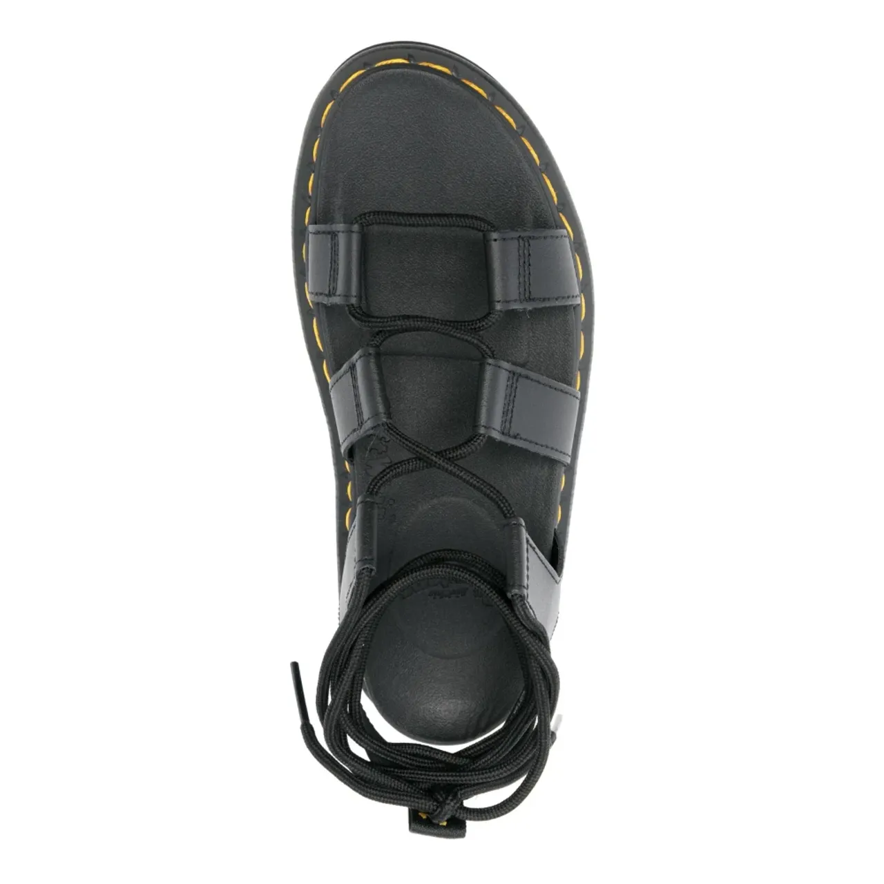 Dr. Martens , Black Leather Lace Detail Sandals ,Black female, Sizes: