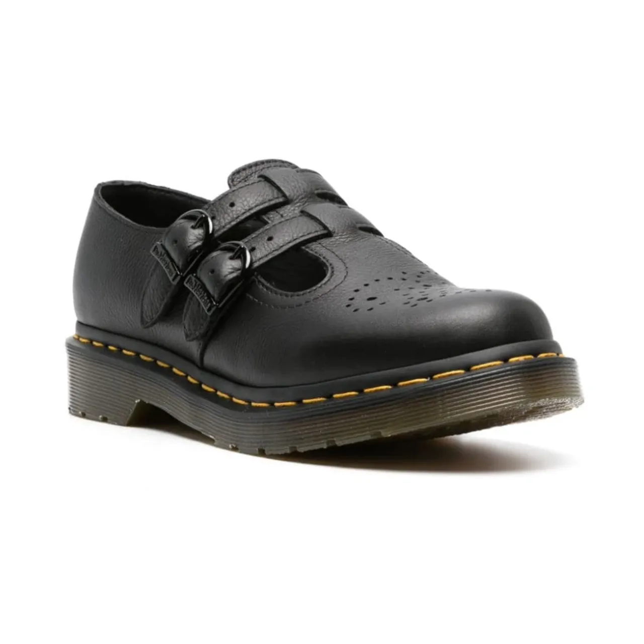 Dr. Martens , Black Leather Mary Jane Shoes ,Black female, Sizes: