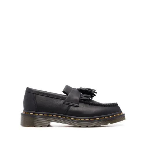 Dr. Martens , Black Leather Tassel Chunky Loafers ,Black female, Sizes: