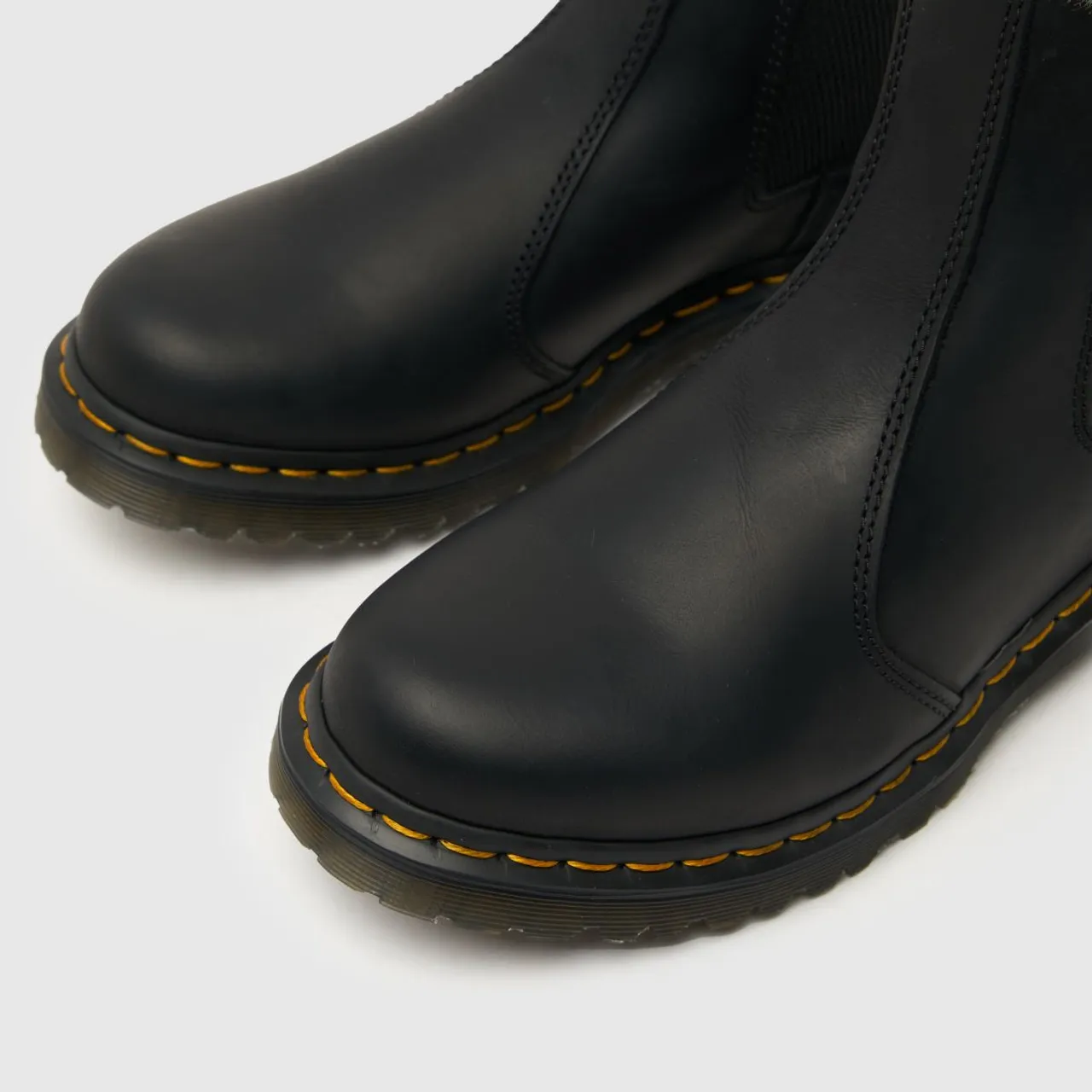 Dr Martens Black Leonore Fur Lined Chelsea Boots