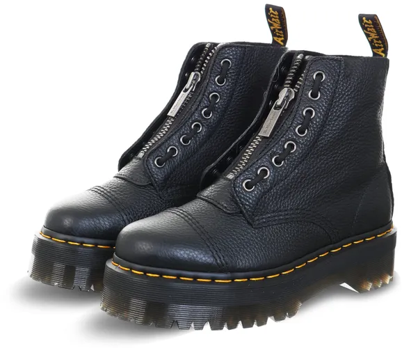 Dr Martens Black Milled Nappa Sinclair Leather Platform Boots