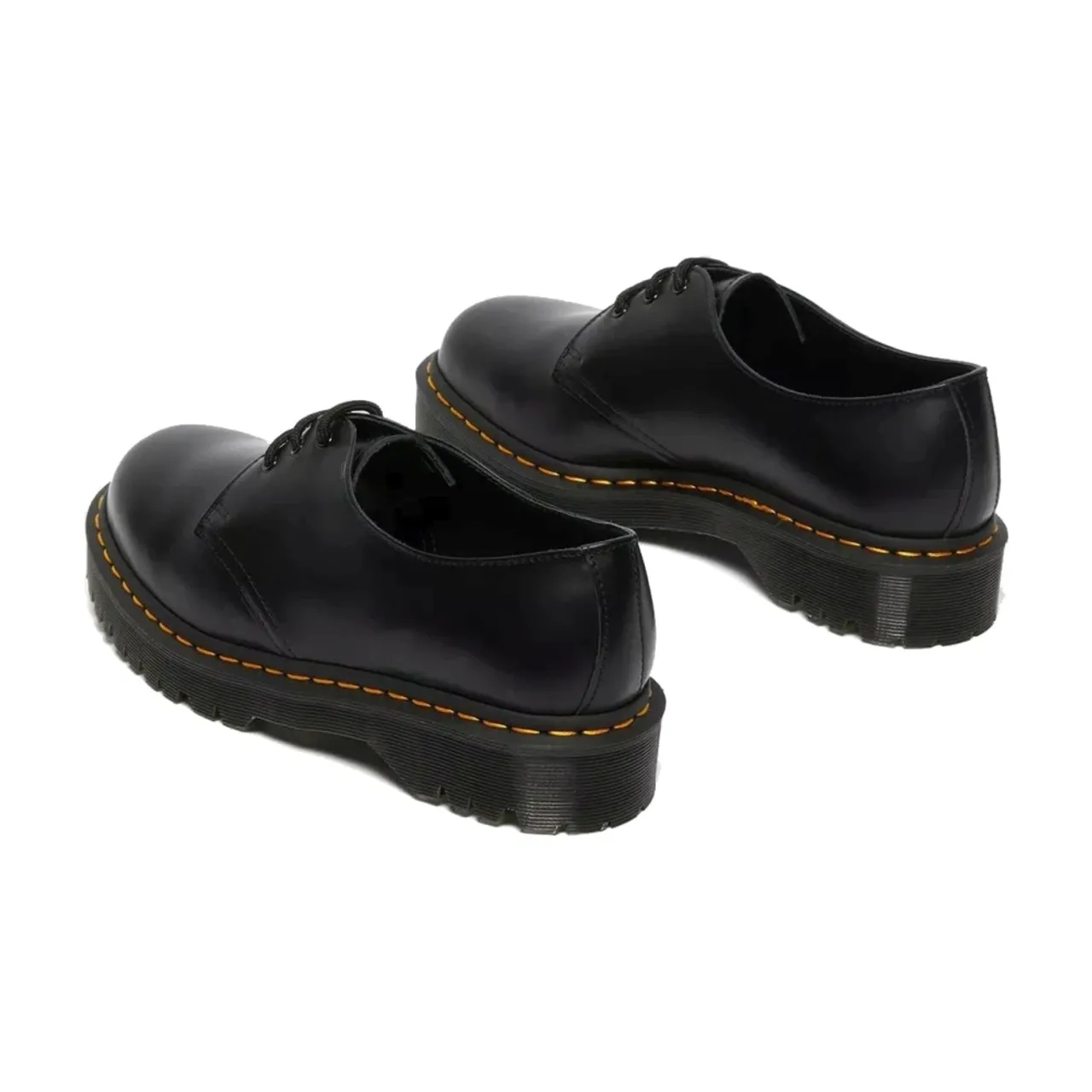 Dr. Martens , Black Smooth Formal Business Shoes ,Black male, Sizes: