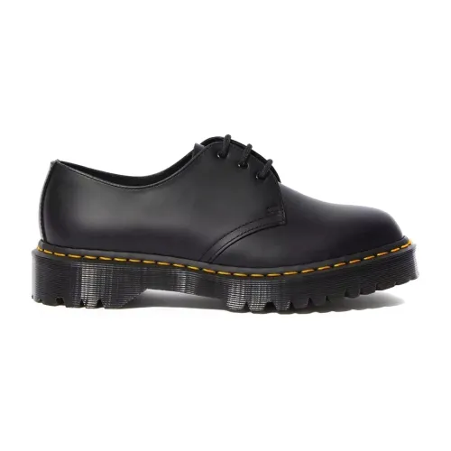Dr. Martens , Black Smooth Formal Business Shoes ,Black male, Sizes: