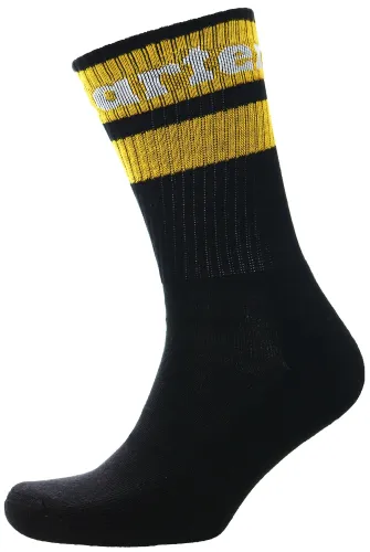 Dr Martens Black Yellow White Socks