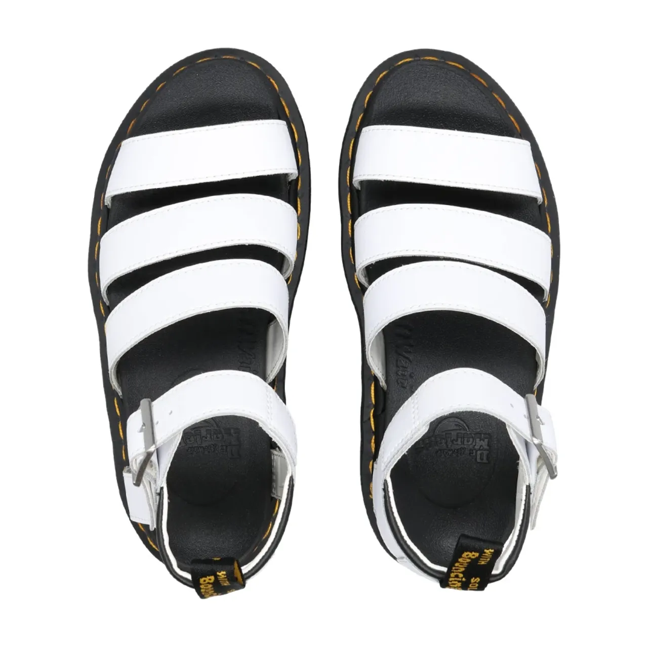 Dr. Martens , Blaire Hydro Sandals with Zebrilus Platform ,White female, Sizes: