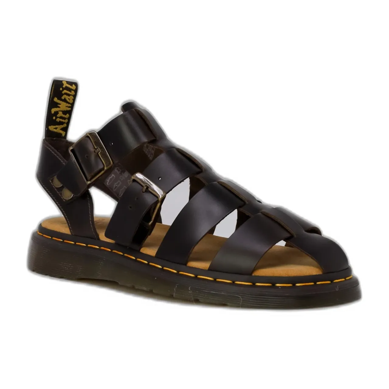 Dr. Martens , Brando Leather Sandals Spring/Summer Collection ,Brown male, Sizes: