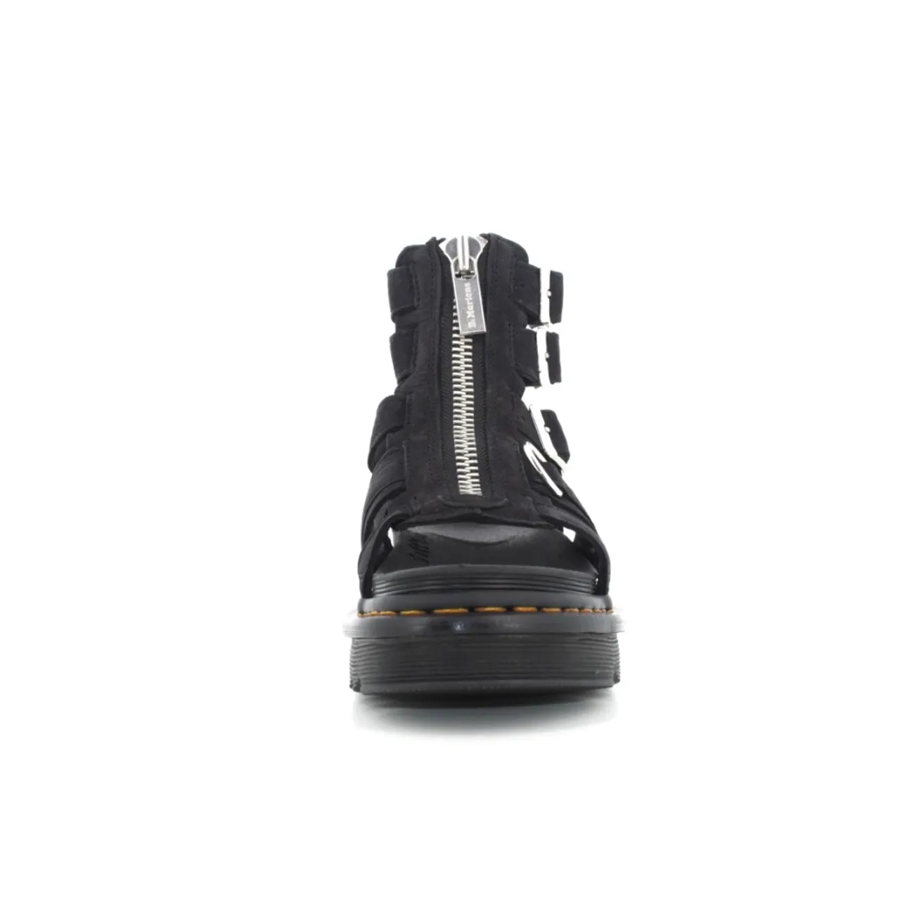 Dr. Martens , Charcoal Grey Nubuck Sandals ,Black female, Sizes: