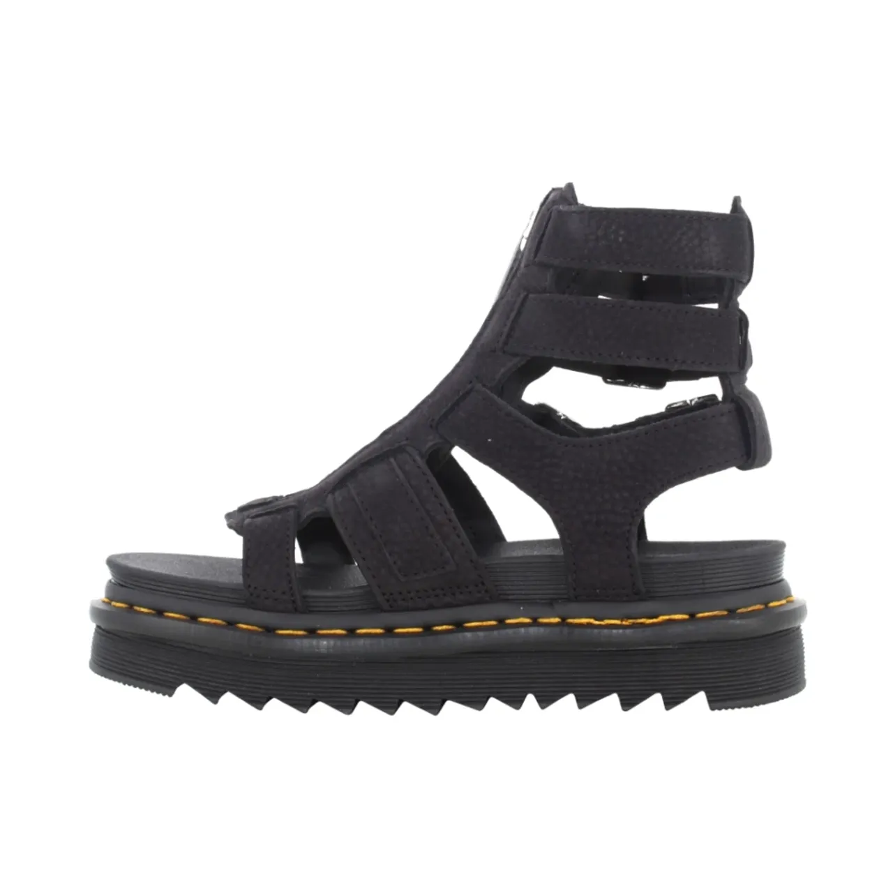 Dr. Martens , Charcoal Grey Nubuck Sandals ,Black female, Sizes: