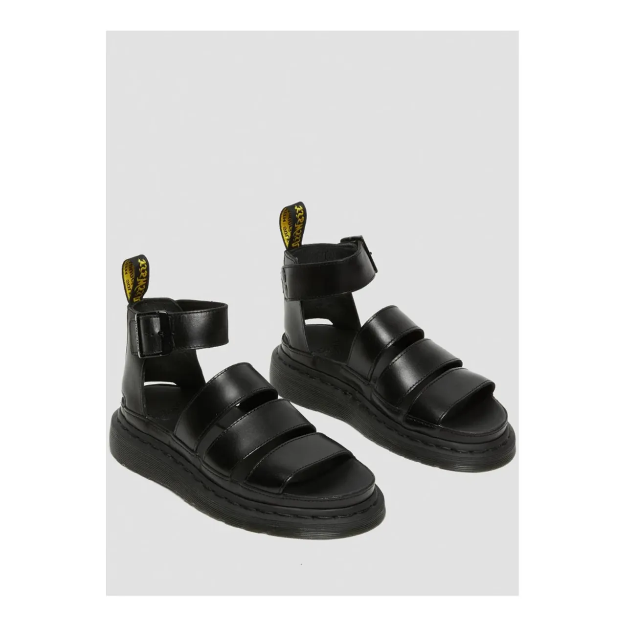 Dr. Martens , Clarissa II Leather Strap Sandals ,Black female, Sizes: