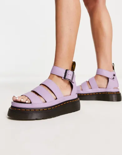 Dr Martens Clarissa ii quad chunky sandals in lilac pisa-Purple