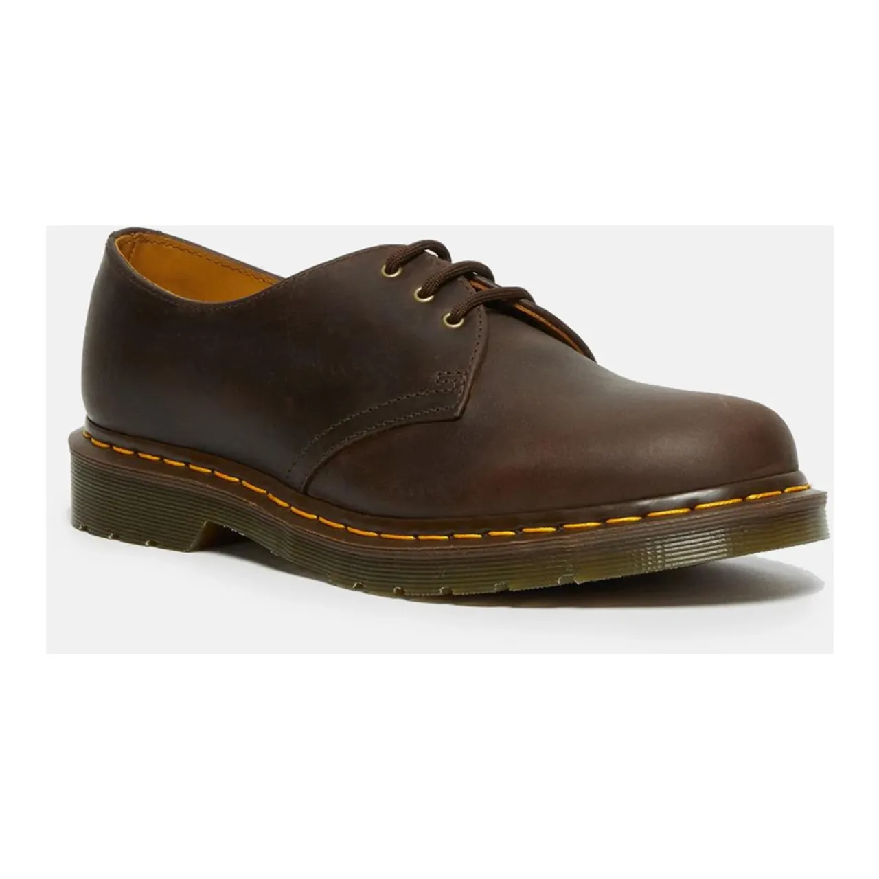 Dr. Martens , Classic 3 Eyelet Flat Shoes Brown ,Brown male, Sizes:
