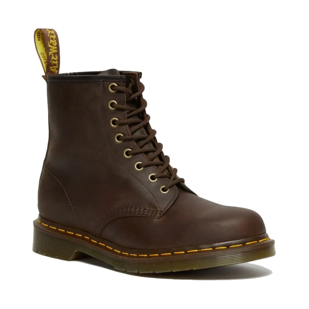 Dr. Martens , Classic 8-Eye Leather Boot ,Brown male, Sizes: