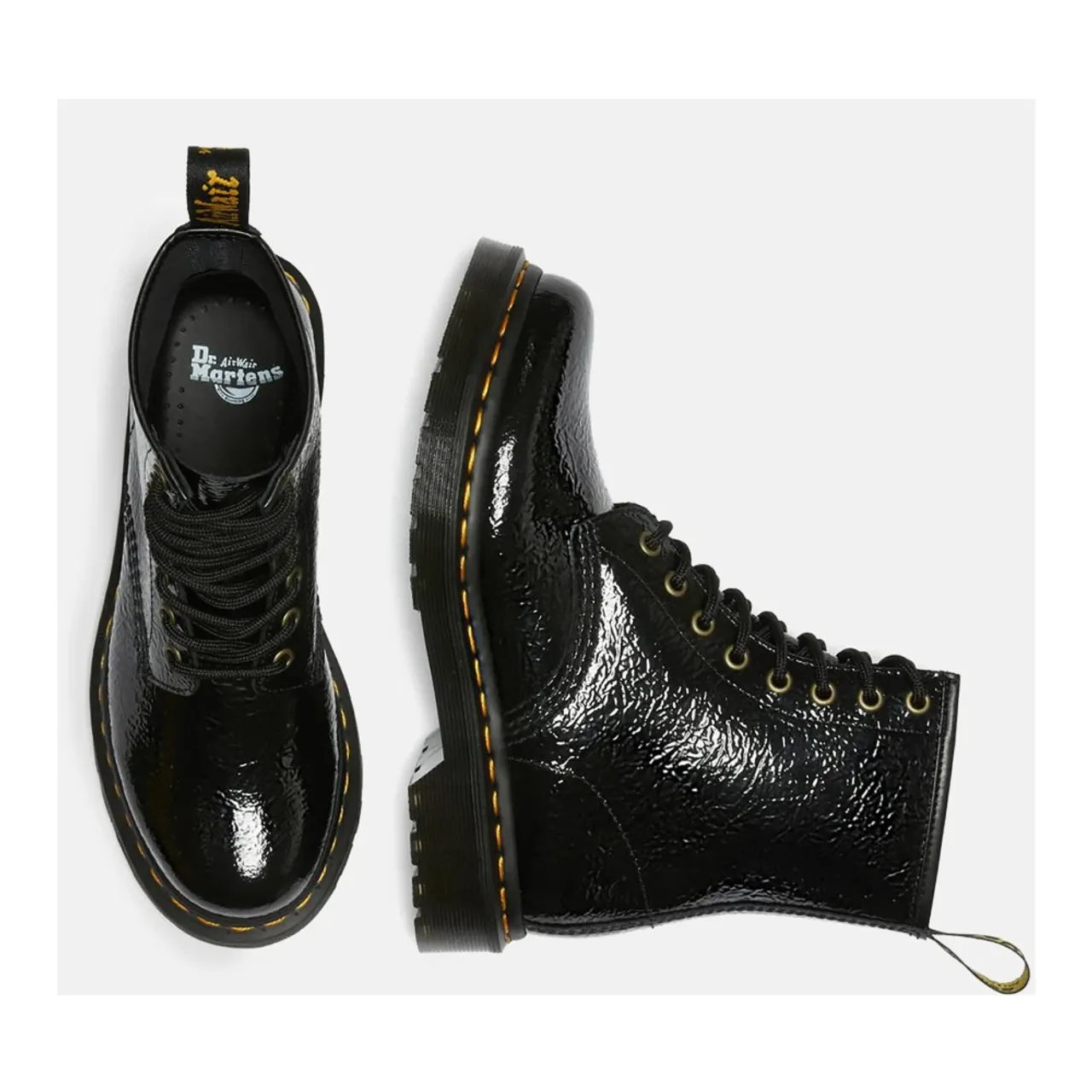 Dr. Martens , Classic 8-Eye Leather Boots ,Black female, Sizes: