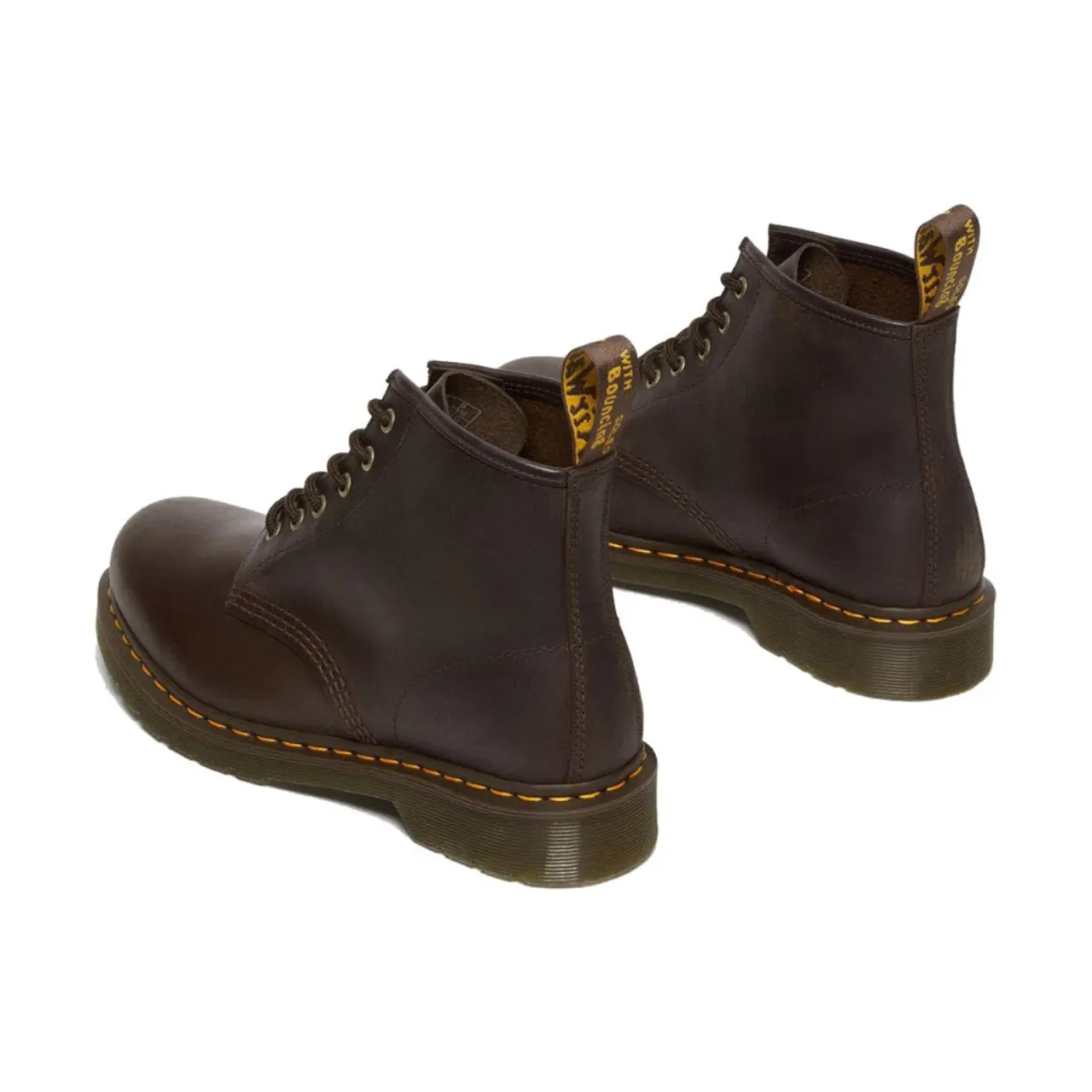 Dr. Martens , Dark Brown Crazy Horse Style 101 ,Brown male, Sizes: