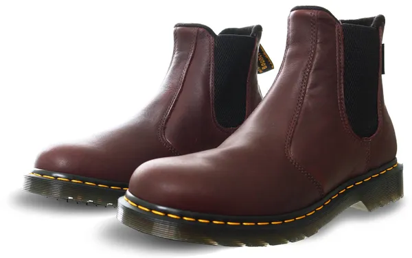 Dr Martens Dark Brown Valor Wp 2976 Warmwair Leather Chelsea Boots
