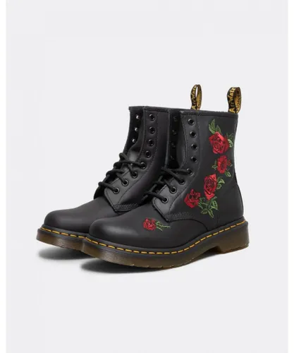 Dr. Martens Dr 1460 Vonda Softy T Floral Womens Boot - Black/Red