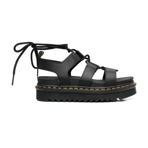 Dr. Martens , Flat Open Sandals ,Black female, Sizes: