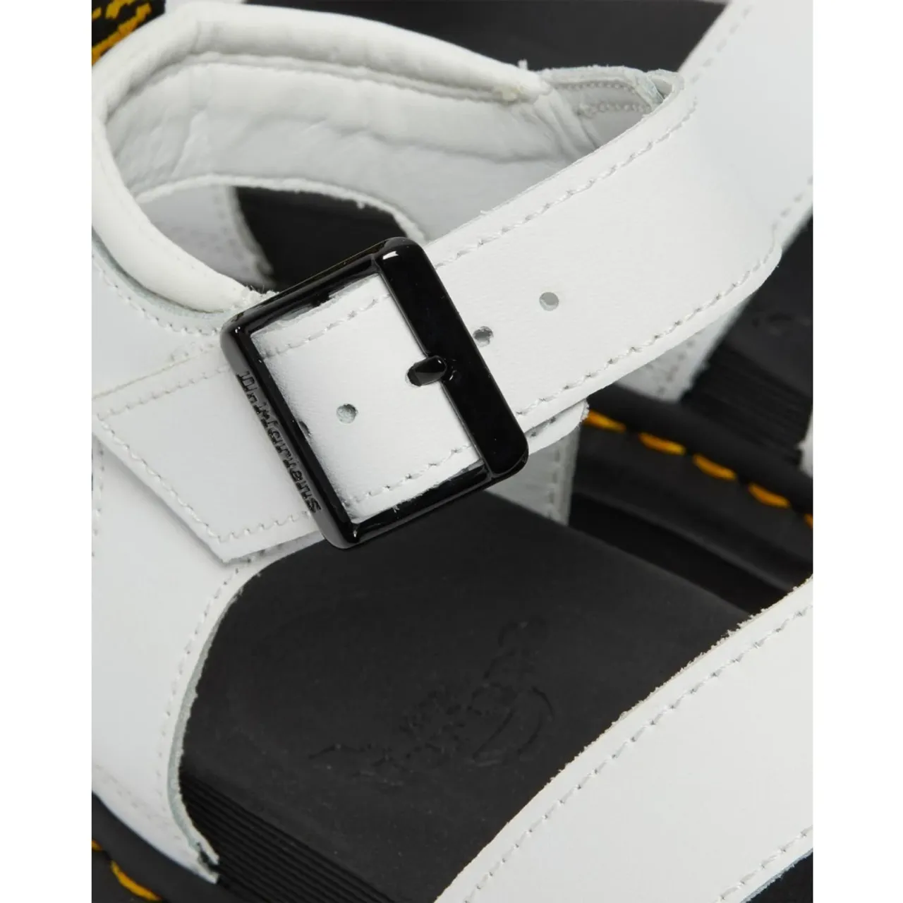 Dr. Martens , Flat Slide Sandals with 3-Belt Design ,Black female, Sizes: