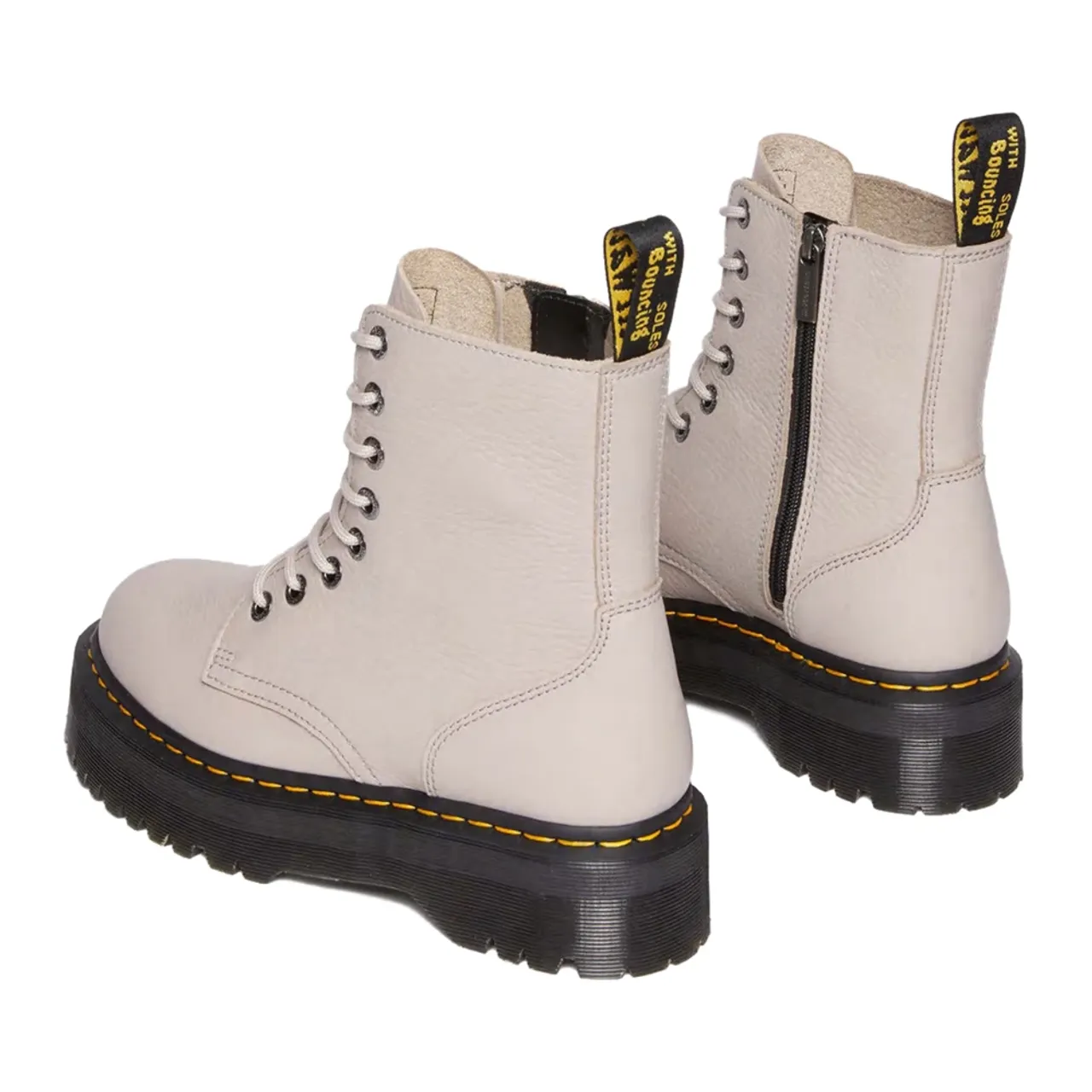 Dr. Martens , Grey Dove Leather Boots ,Beige female, Sizes: