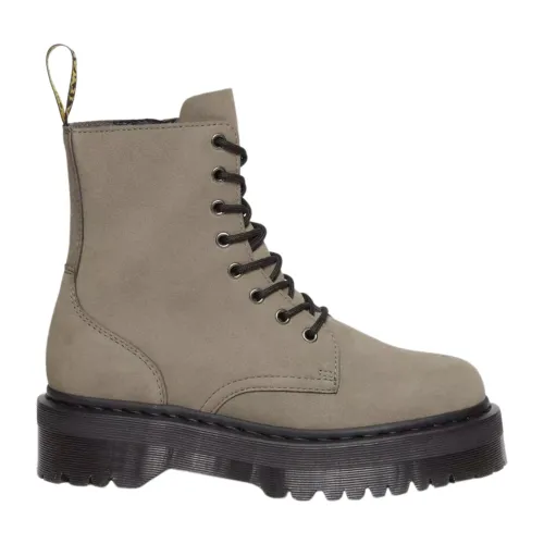 Dr. Martens , Jadon - Nickel Grey Classic Nubuck Boots ,Gray female, Sizes: