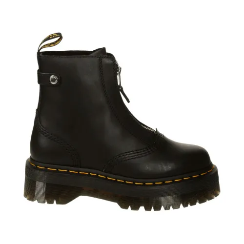 Dr. Martens , Jetta Zipped Platform Boots ,Black female, Sizes: