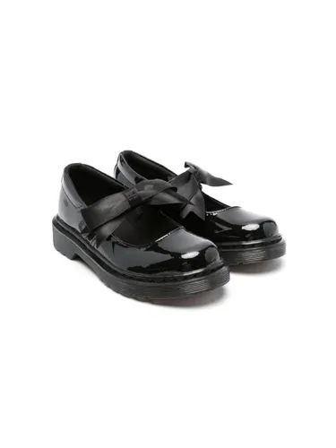 Dr. Martens Kids Maccy patent-leather ballerina shoes - Black