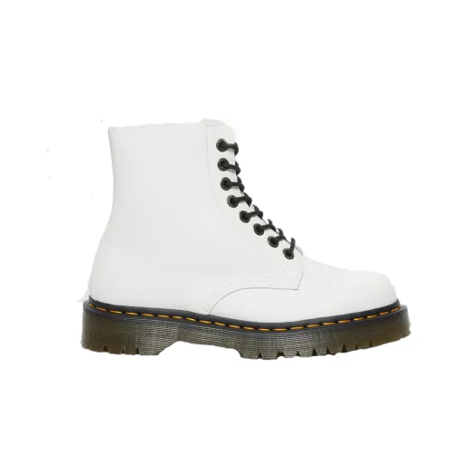 Dr. Martens , Lace-up Leather Boots ,White female, Sizes: