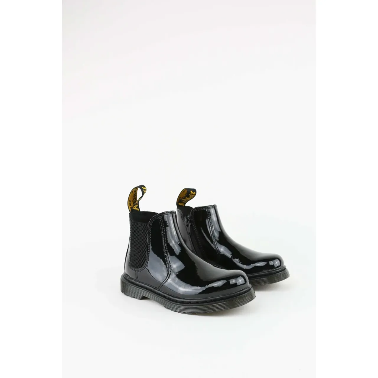 Dr. Martens , Leather Chelsea Boots with Velcro Fastening ,Black male, Sizes:
