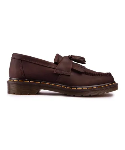 Dr Martens Mens Adrian Tassel Loafer Shoes - Brown
