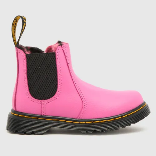 Dr Martens Pink 2976 Leonore Girls Toddler Boots